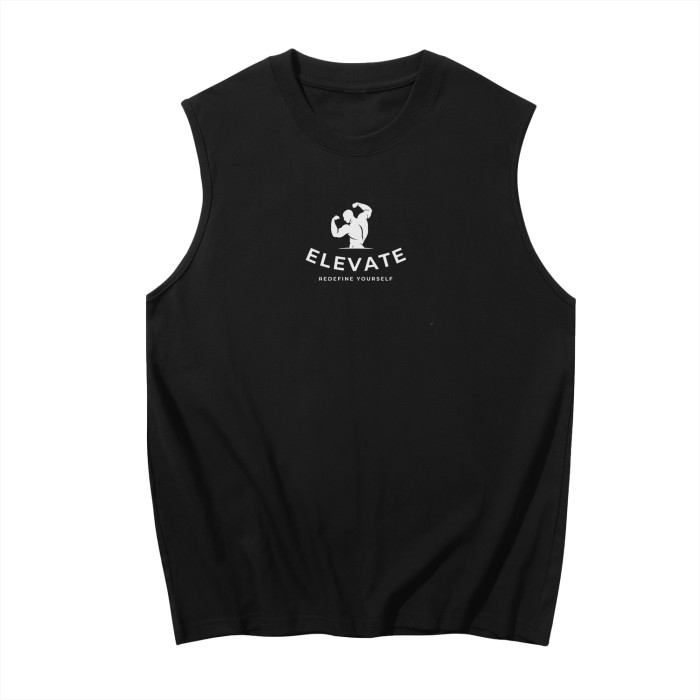 Elevate black tank top